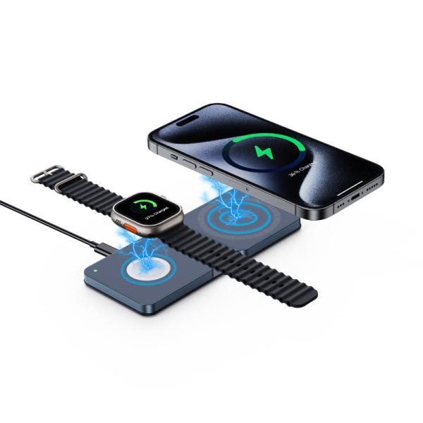 Industrial X9C Wireless Fast Charger 15W/10W/7.5W/5W Foldable Charger Support