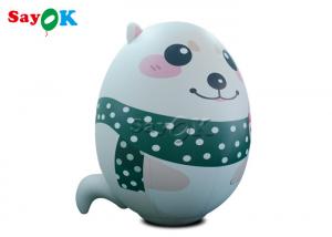  Customized Inflatable Holiday Decorations White Polar Bear Model With Printing Manufactures