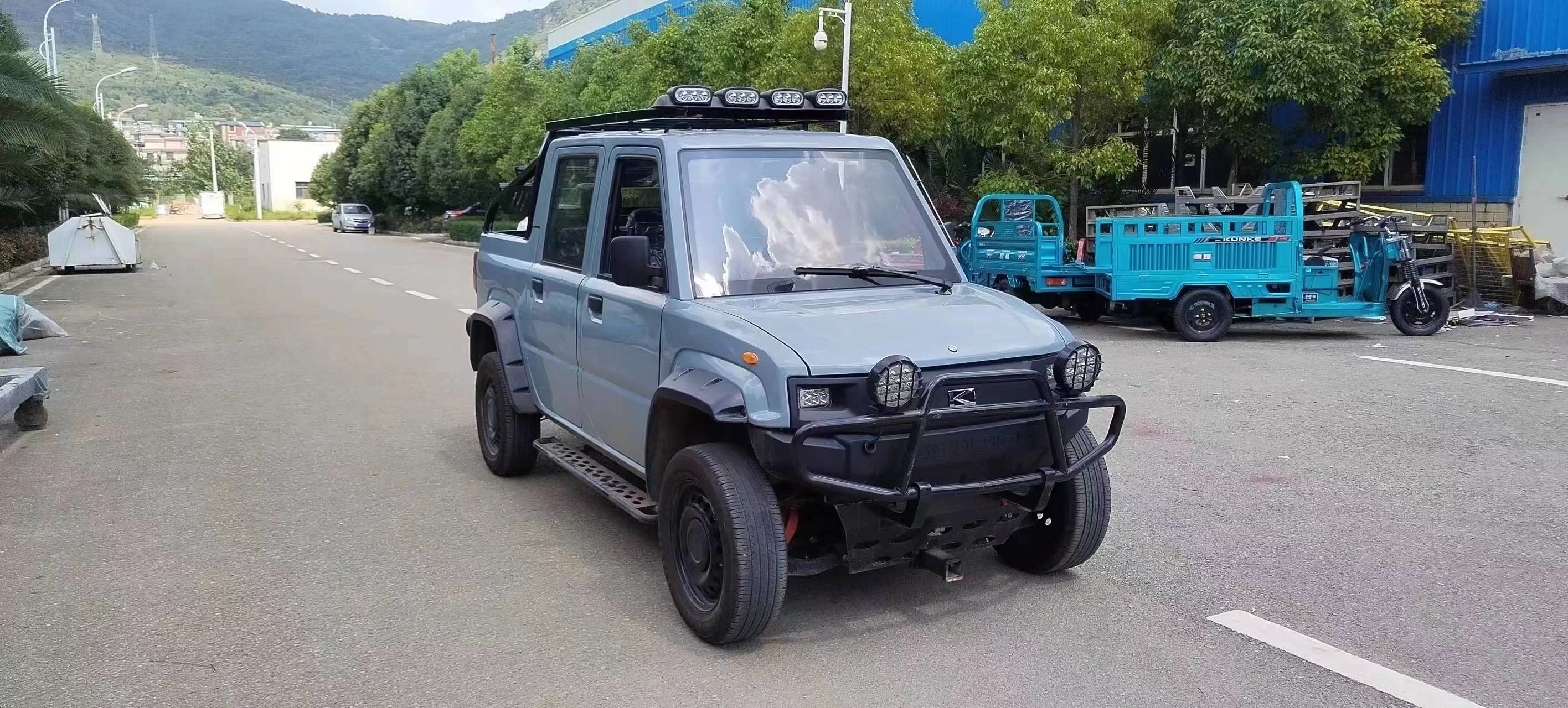 Electric Pickup Truck 4x4 Reverse Image 4 Doors Window Electric Off Road Pickup 4 Seats