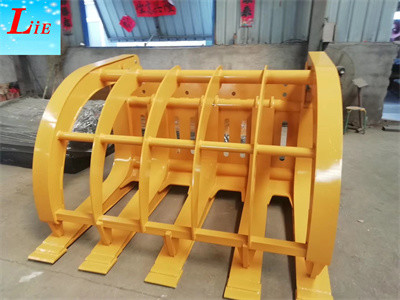 China wheel loader attachments manufacturer, log grab for wheel loader,timber grapple for loader