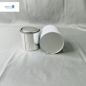 Round Empty Paint Tins 2.5 Liter Tinplate Cans 500ML Round Paint White Coating Manufactures