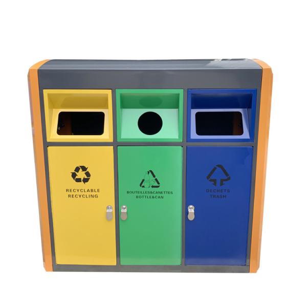Outdoor Furniture Wasre Trash Decorative Container Haoyida Garbage Bin Outdoor