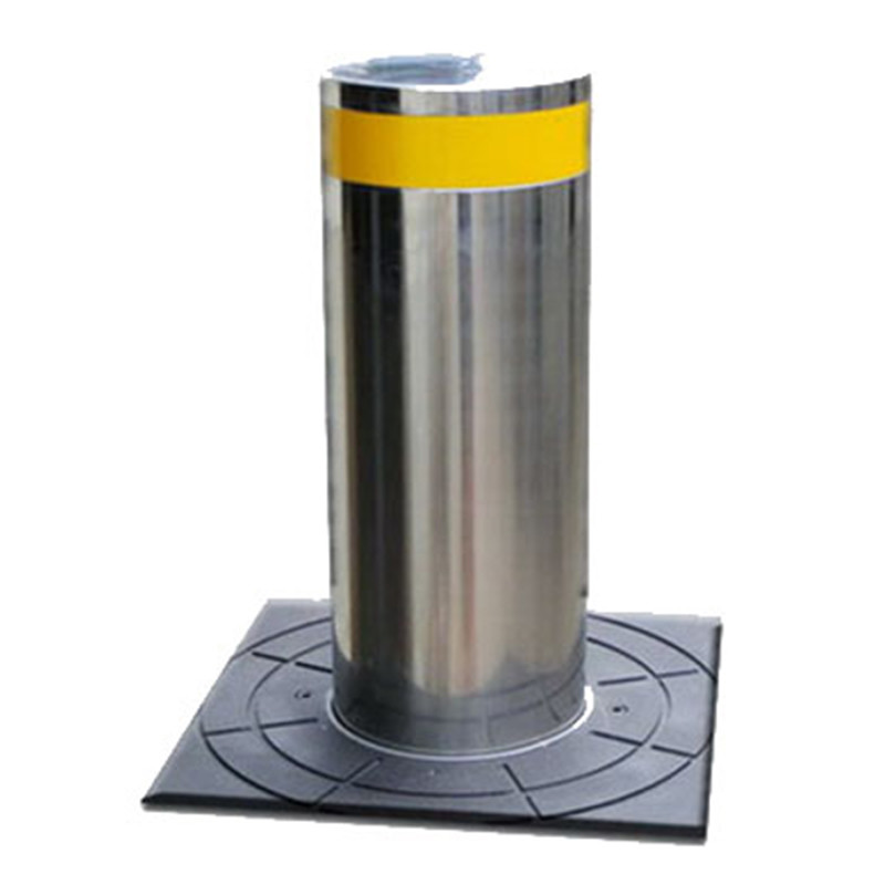 Rgb Led Lights Hydraulic Retractable Bollards 10mm Flange Thickness