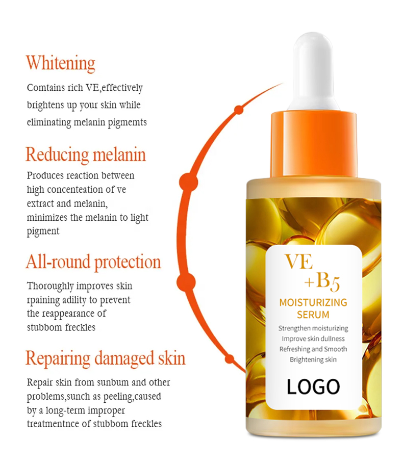 Collagen Organic Vitamin E+B5 Capsules Serum Anti Wrinkle Vitamin E Facial Serum