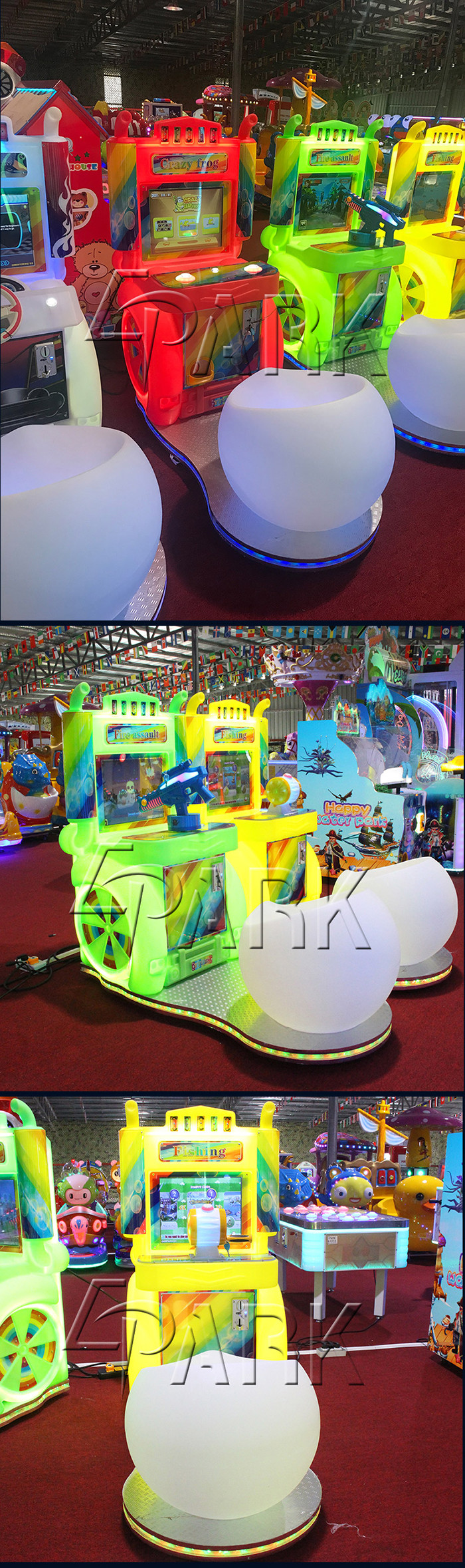 Kids Action Game Truck Housing Coin Operated Game Machine With HD LCD Screen