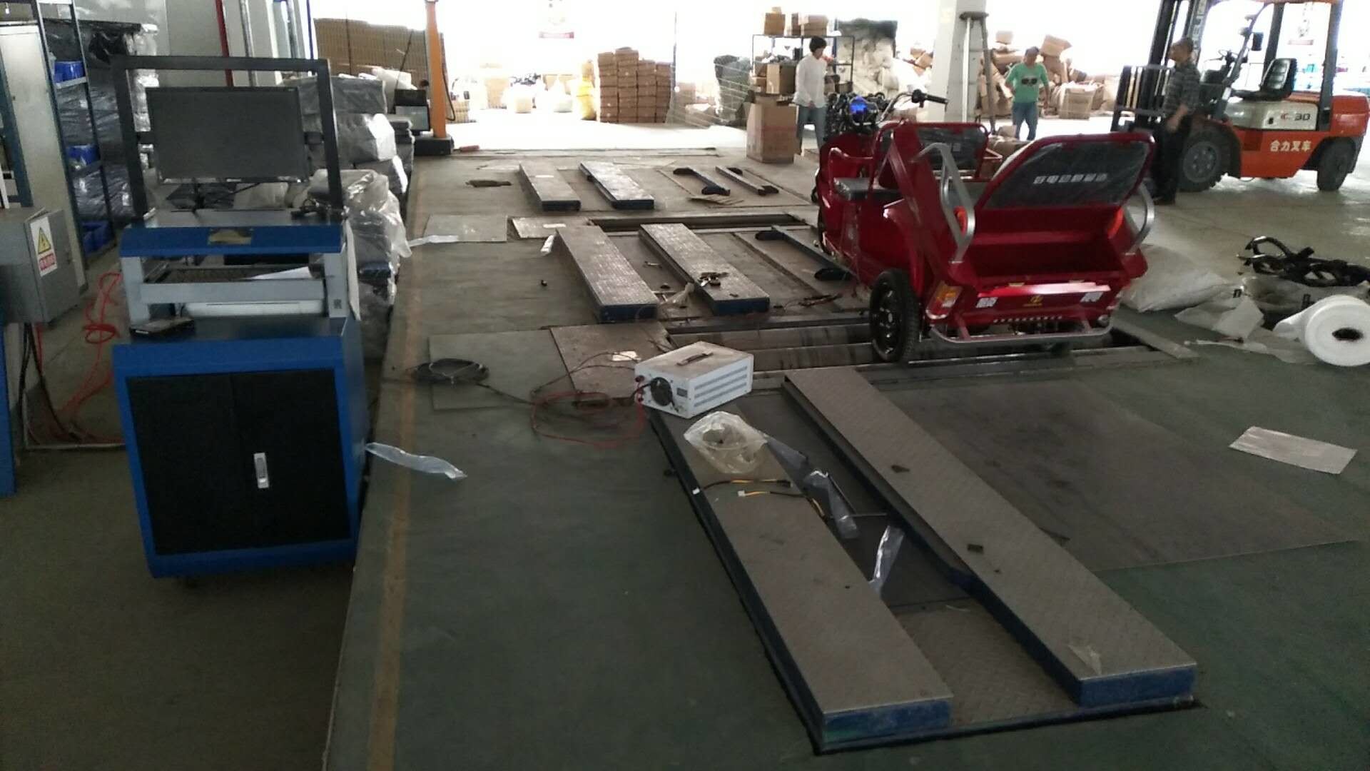 Layout For 2 & 3 Wheels Motorcycle Test Line Vehicle Testing Line For Test Station