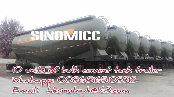 3 axle Bulk Cement Trailer Truck Trailer- SINOMICC semi trailer with Jost