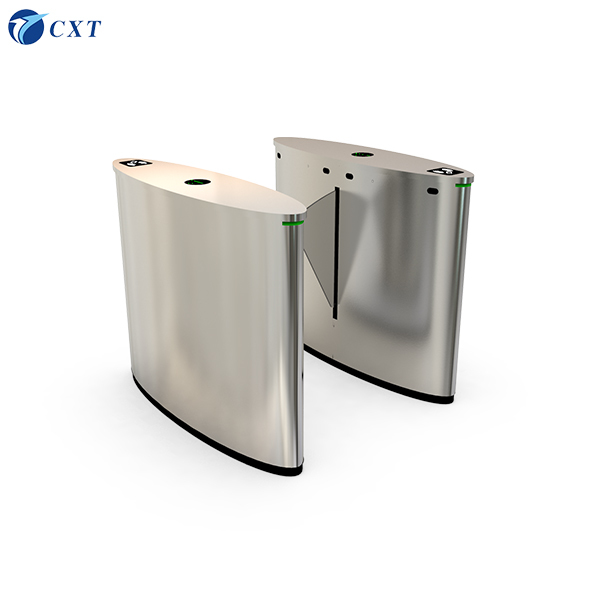 Quality Flap Barrier Gate with 1200*300*980 Mm Dimension and 30-40 People/minute Transit Speed Featuring RS485 Communication for sale