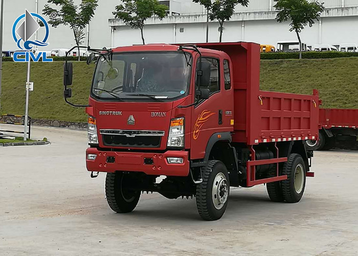 Homan 4x4 All Wheel Drive Dump Truck 10-12 Tons Tipper Truck 130hp