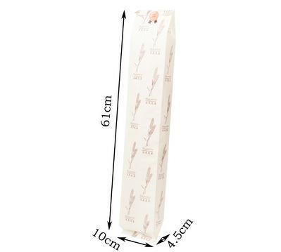 FSC SGS BRC Flexo Printing French Bread Paper Bags Baguette Self Adhesive Seal