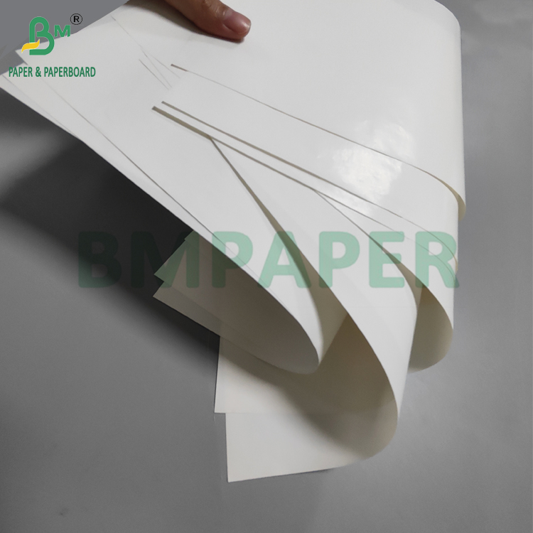 65gsm 70gsm Waterproof White Beer Label Paper 70 x 100cm One Side Glossy