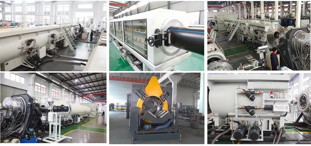 110mm PE Pipe Production Extrusion Line PLC Single Screw