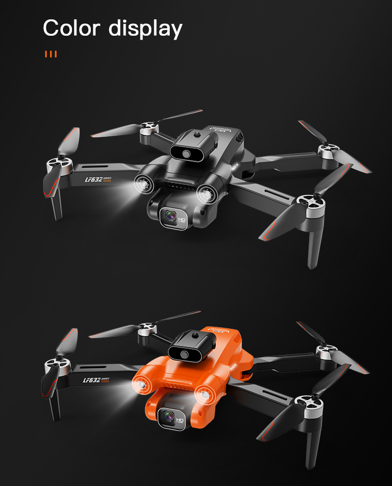 Multi-angle Shot Lf 632 Obstacle Avoidance Recognition Drone With Maximum Flight Time 13 Minutes Design Drone 3D Flip