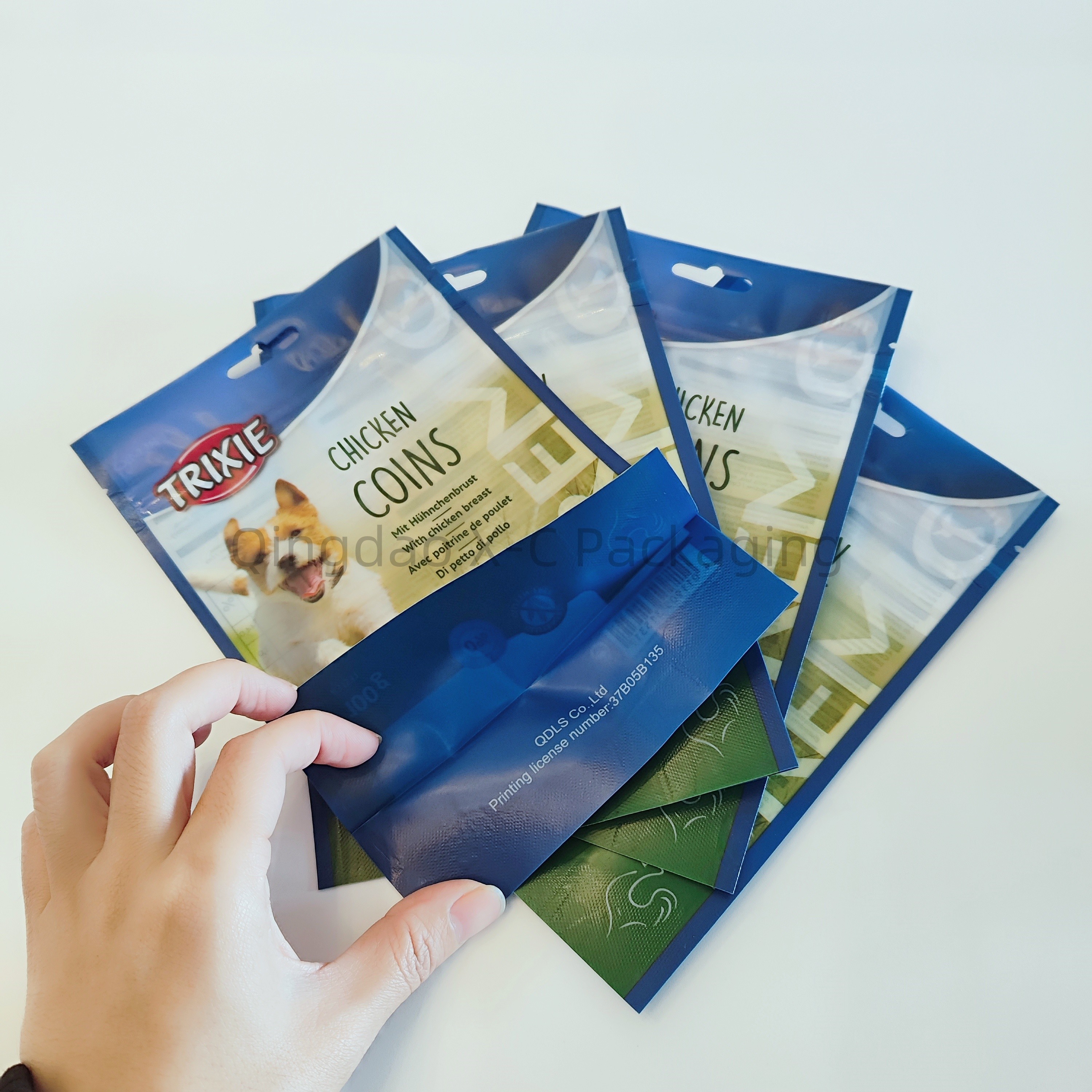 Custom Printed Stand Up Bag Resealable Compostable Food Grade Resealable