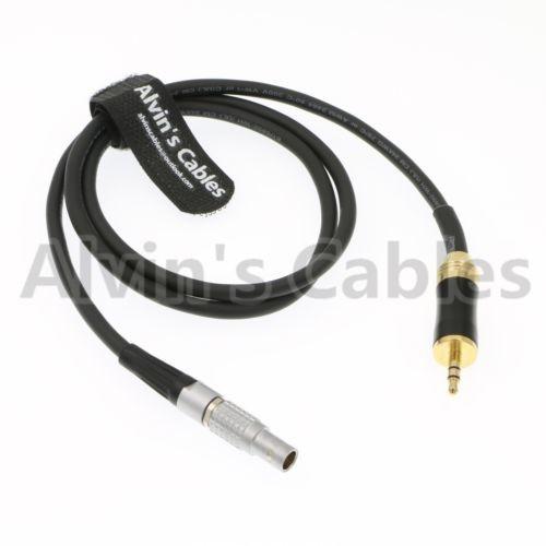 Quality 3.5 mm TRS to 5 Pin Lemo Audio Male Time Code Cable for SOUND DEVICES ARRI Alexa for sale