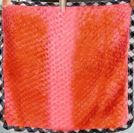 Custom Stainless Steel PP Microfiber Cleaning Cloth 25x25cm