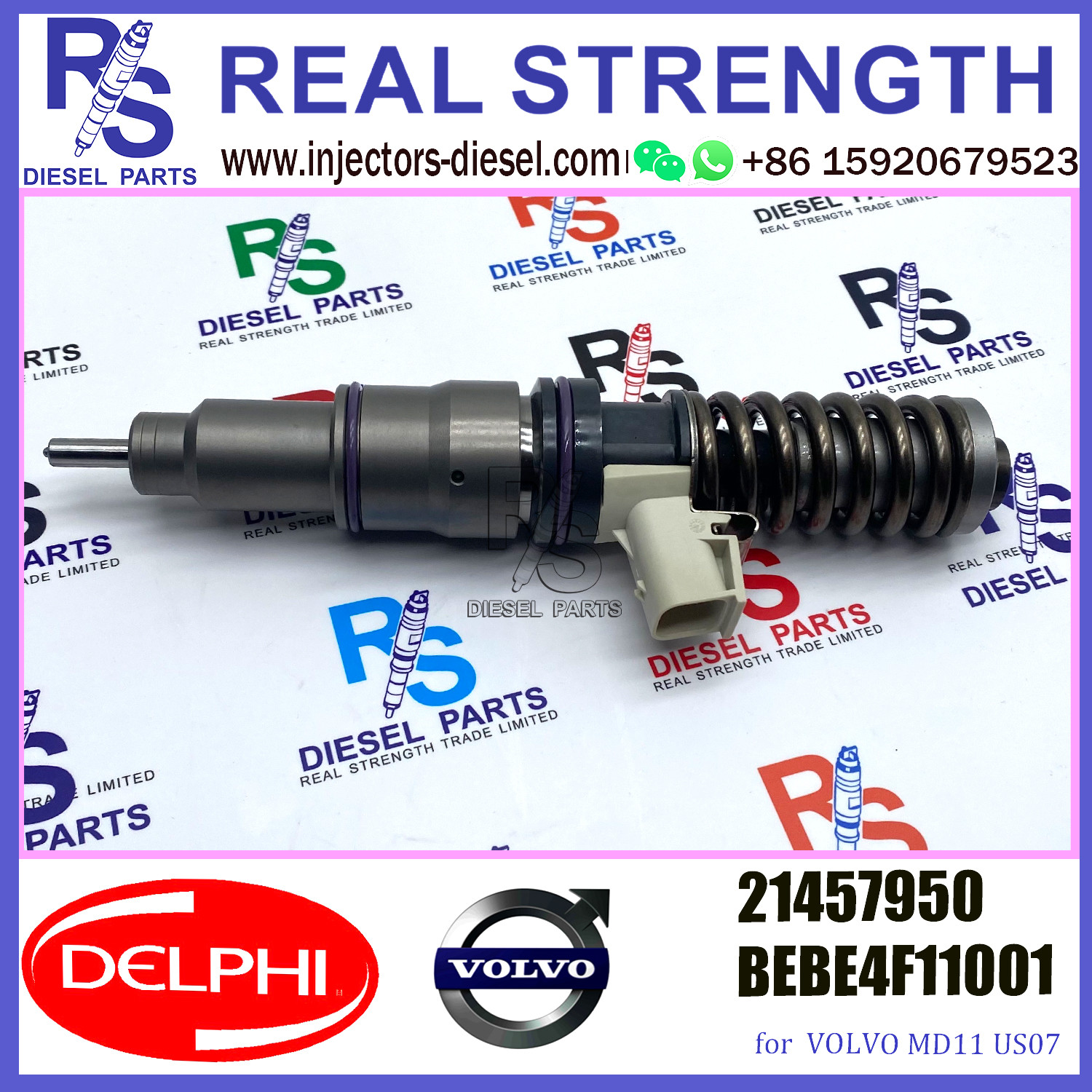 MD11 US07 V-O-L-V Fuel Injection 4 Pin 21457950 21457950 BEBE4F11001 E3.3