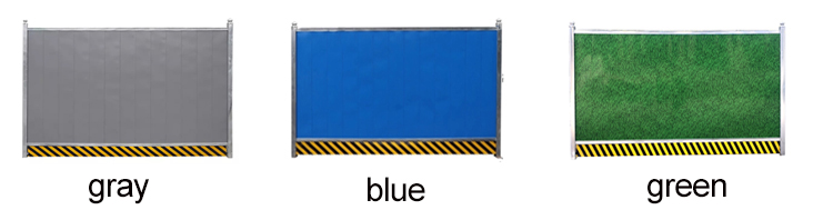 Corrugated Construction Site Steel Hoarding Temporary Fence
