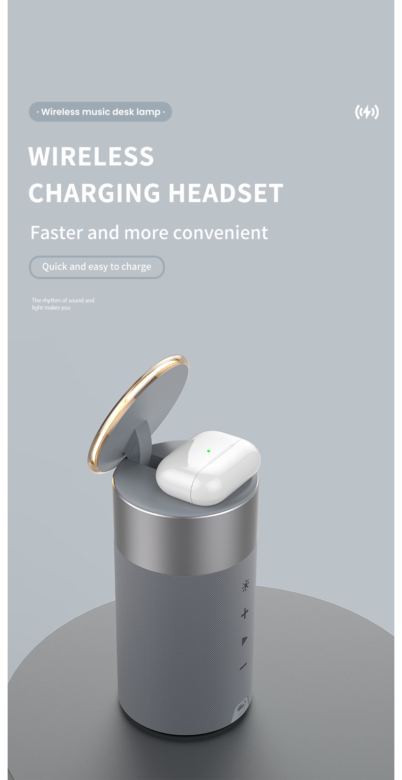 Short Circuit Protection 3 In 1 Multi-Function Magnetic 15W Wireless Charger With Speaker
