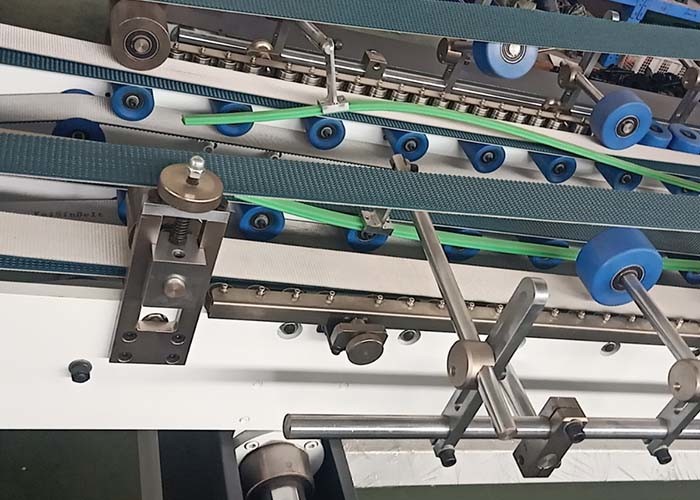 RINO 17KW Automatic Folder Gluer Stitcher Machine , 7ply Carton Folding Gluing Machine