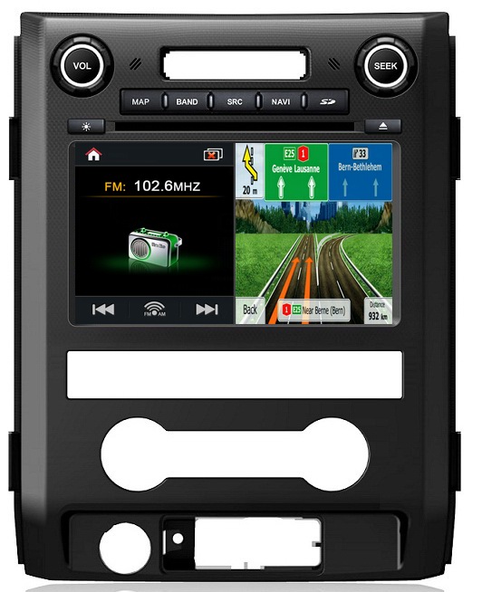 Ouchuangbo China auto HD video for Ford F150 with Bluetooth phonebook 1080P Steering wheel control autoradio OCB-222