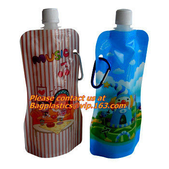 stand up reclosable drinking pouches cold drink Zip lockk bag with straw,Beveragereusable Kids Snack Zip Lock Juice Drink