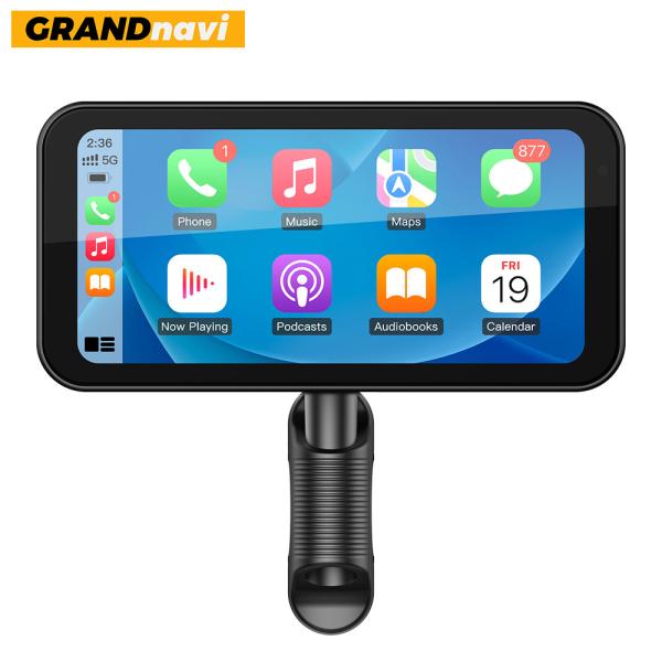 GRANDnavi 6.25Inch Motorcycle Portable Navigation Device Waterproof IPX7 Linux