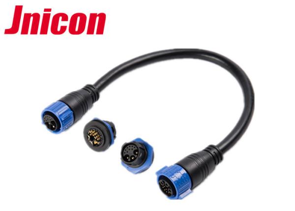 High Current Waterproof Data Connector , 12 Pin Waterproof Connector Plug Lock