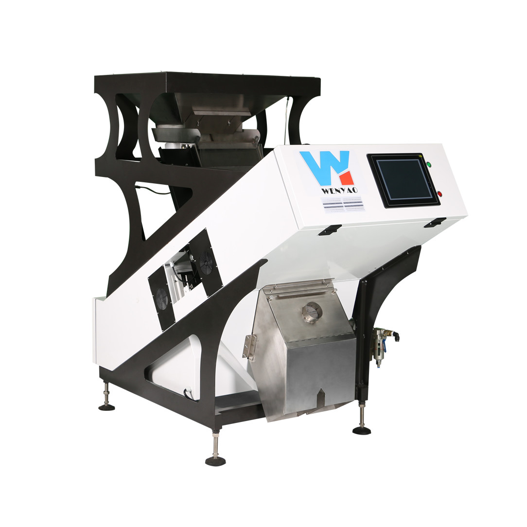 Macadamia Nut Seeds Bean Grain Color Sorting Machine 1 Chutes 64 Channels