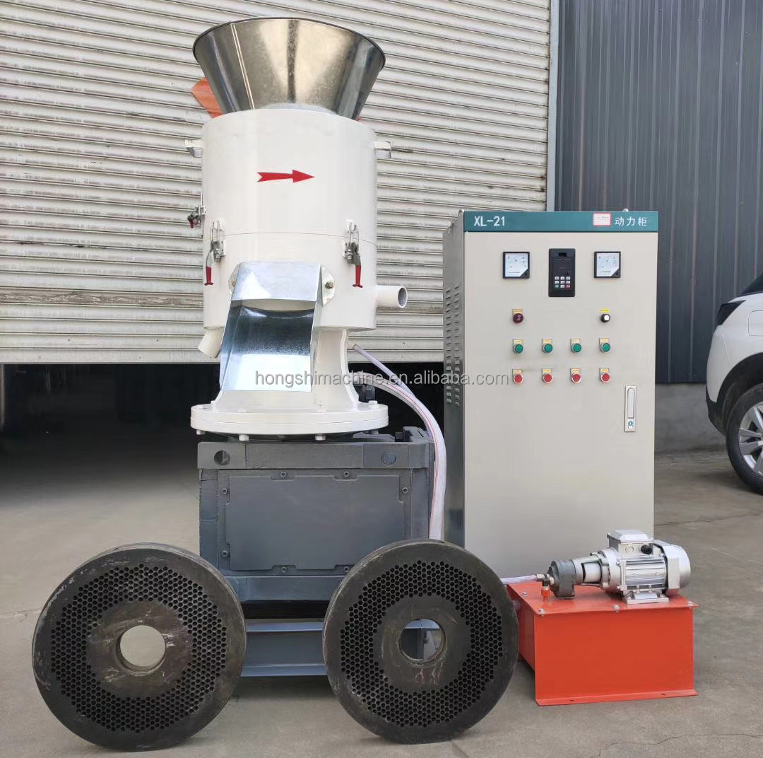 High Quality Straw Pellet Machine / Wood Pellet Mill Rice Husk Wood Sawdust Manufacturing Plant / Biomass Pelletizing Machine