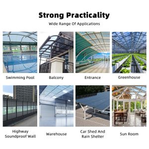 Anti Scratch Coating Hardened Solid Polycarbonate Sheet Sustainable Solution for