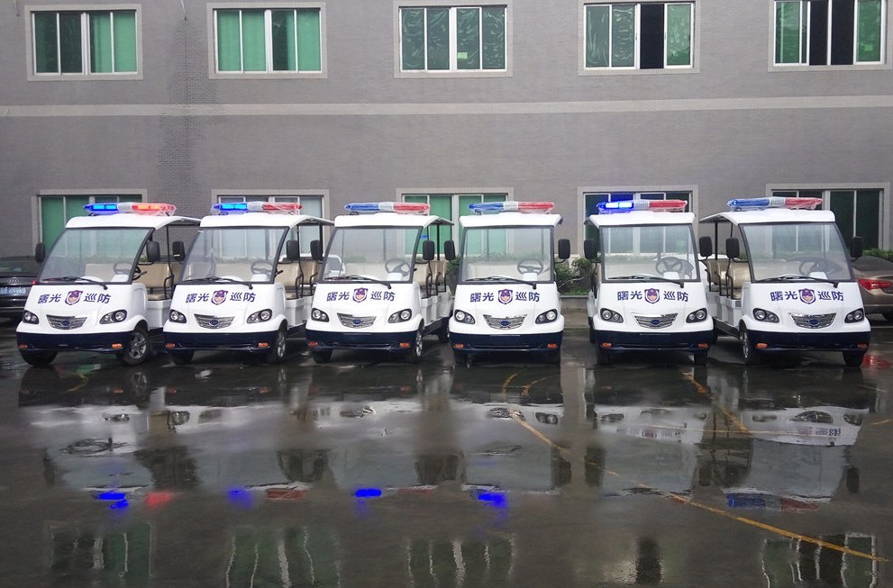 4 Seater Police Electric Security Patrol Vehicles 48V 4KW DC System