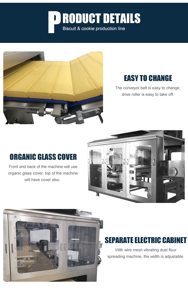Biscuit Making Automatic Dough Sheeter , Aminating Dough Laminator