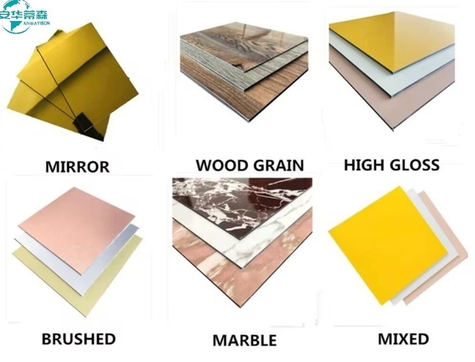2440mm Wood Grain Aluminium Composite Panel Exterior Wall Cladding Panels 2mm 3mm