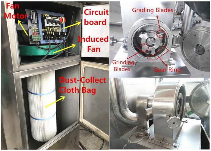 5300rpm 7.5 kw Chilli Powder Grinding Machine Corn Grinding Mill Machine
