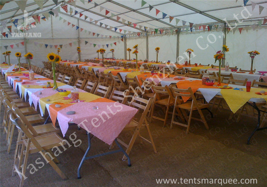 Wind Resistant Outdoor Luxury Wedding Tents Marquee Aluminum Profile