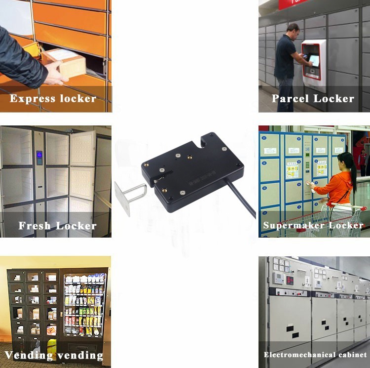 DC24V Waterproof Motor Driven Electronic Rotary Latches for Logistics Locker