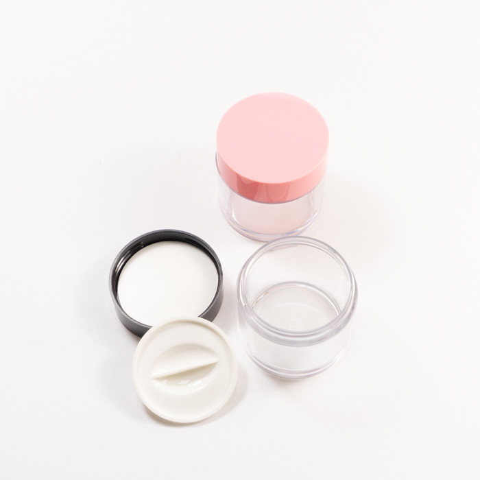 50ml 100ml 200ml Thick Single Wall PET Plastic Jars With Lid
