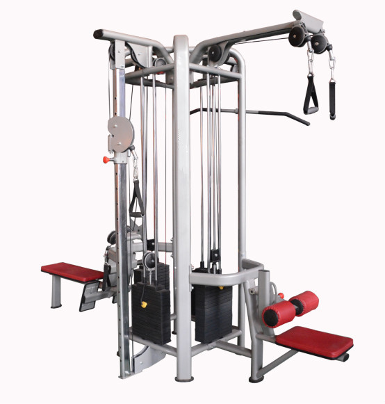 Commercial Gym Equipment Indoor Back Shoulder Exercise 4-Station Mutli Function Station
