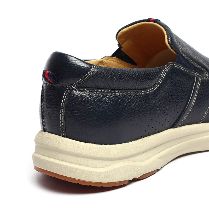 Rubber Outsole Leather Shoes Casual Mens Antiodor Antiskid