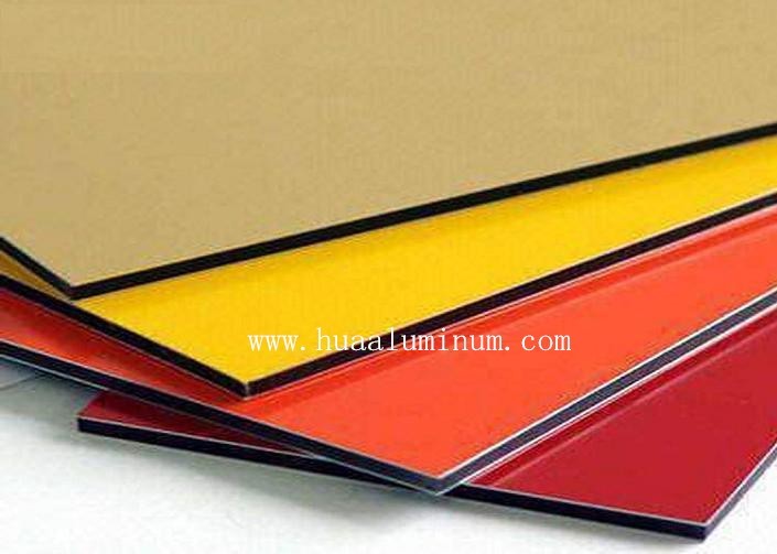 Corrosion Proof PVDF Aluminum Composite Panel , Brushed Golden ACM Exterior Panels