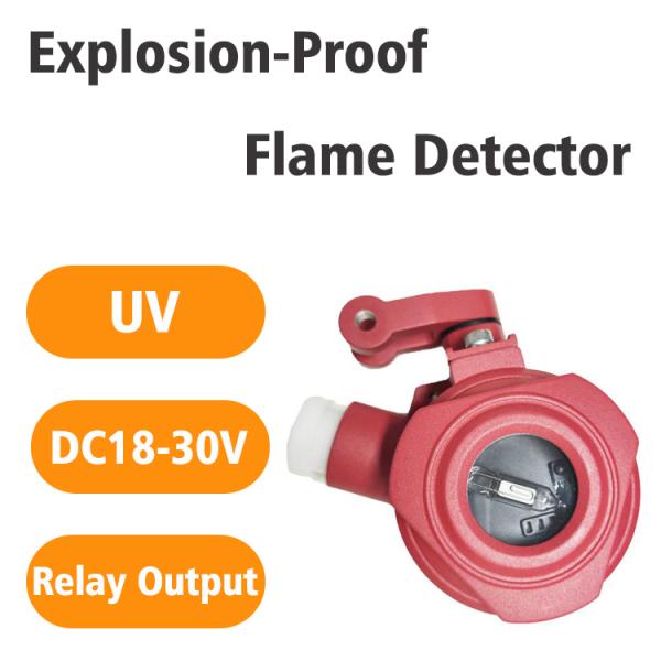Ultraviolet Flame Detector for Fire Alarm Systems with Infrared/UV Sensor Technology and Relay Output UV Fire Detector