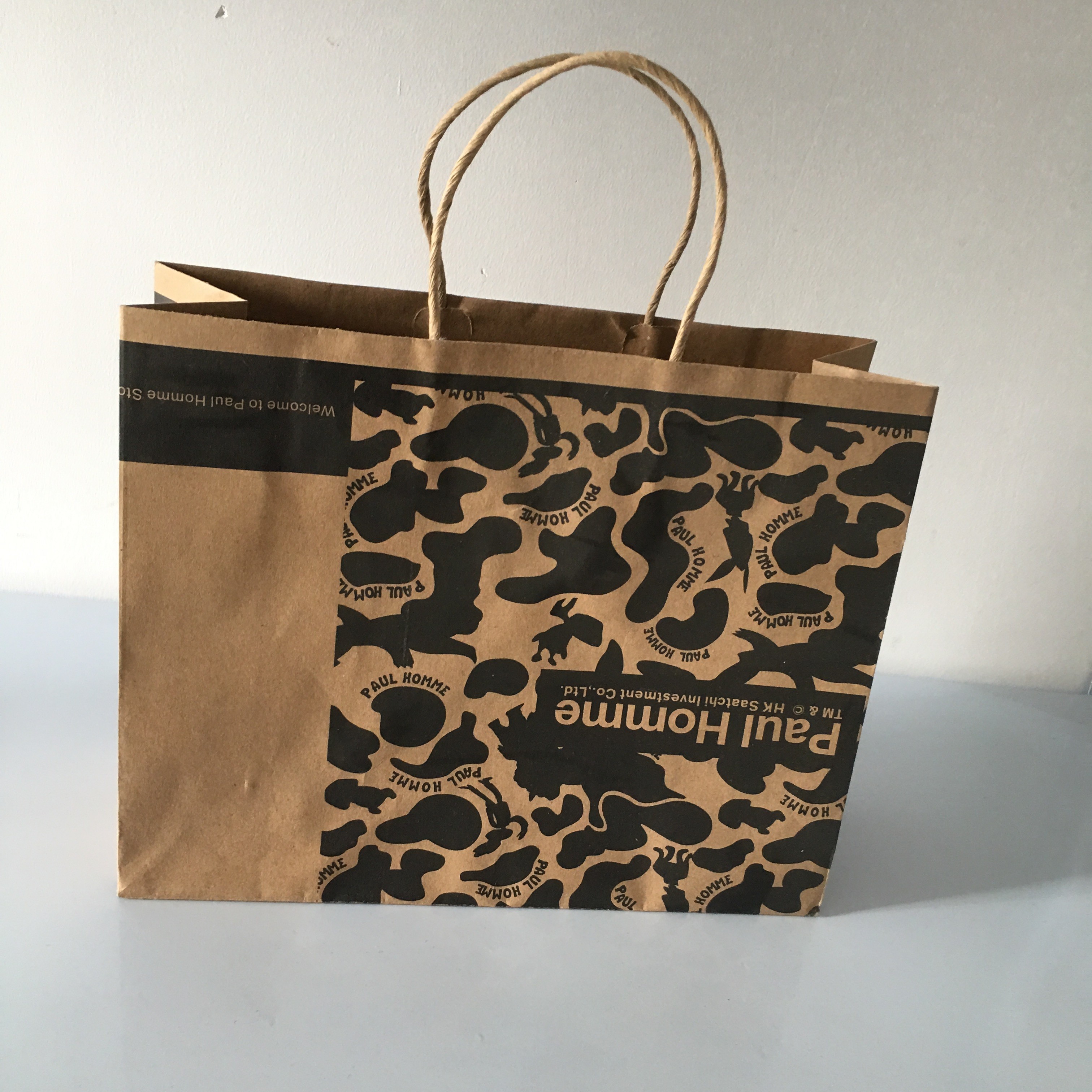 Custom desgin reusable shopping kraft paper bag gift packaging bags