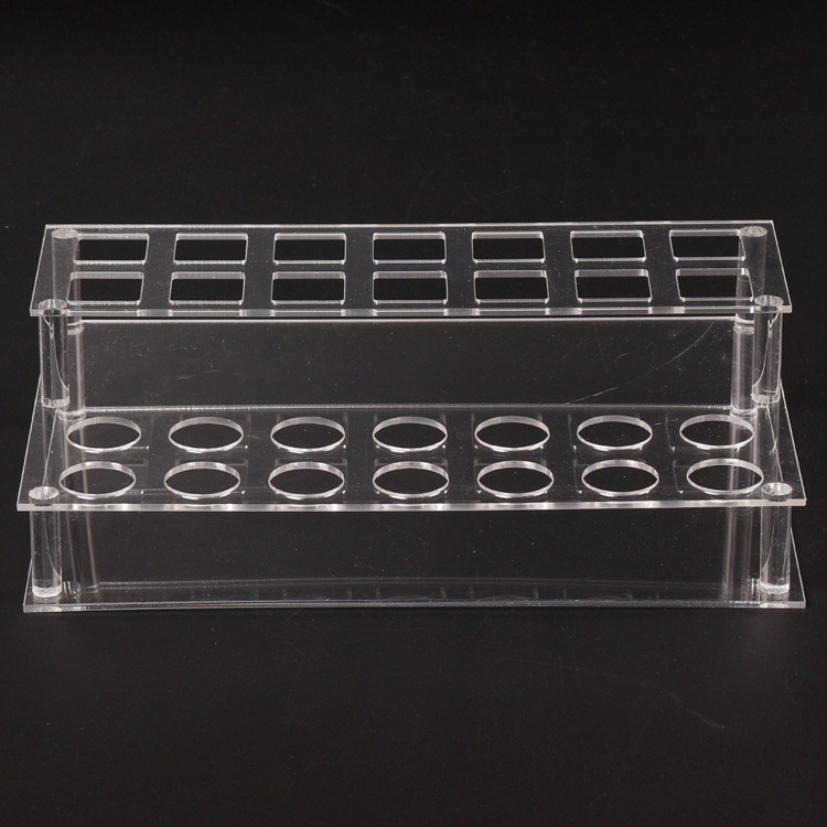 Acrylic Cosmetic Lipstick Display Stand Plexiglass Makeup Counter Lipgloss Holder Lucite Lipbalm Rack
