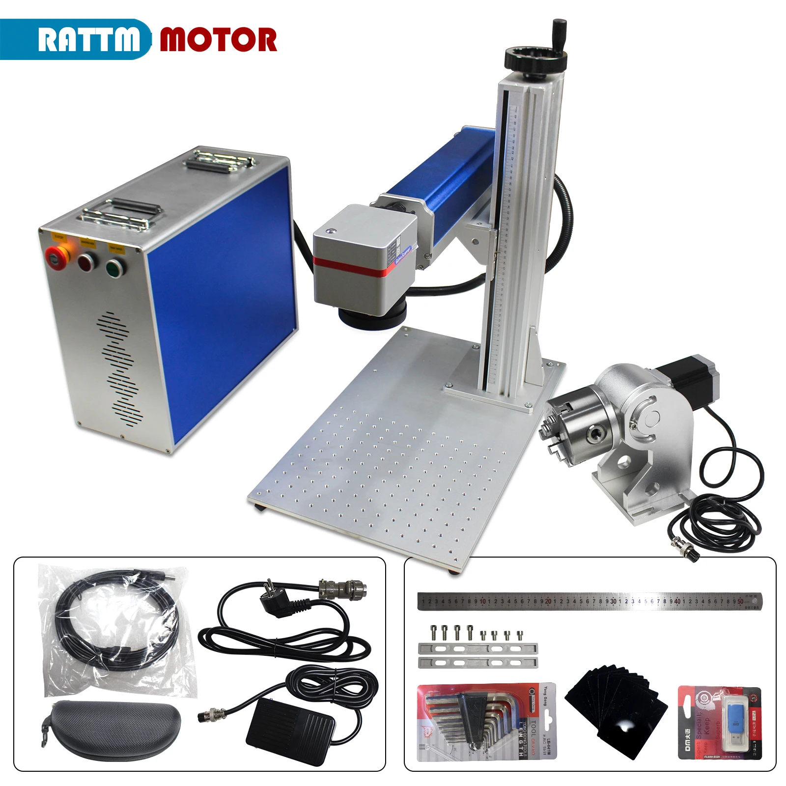 1064nm Laser Marking systems Galvo Scanner Head SG7110 SG7110R With Red Pointer