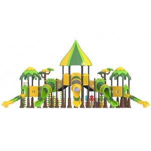  ODM Outdoor Playground Equipment Plastic Playhouse With Slides Manufactures