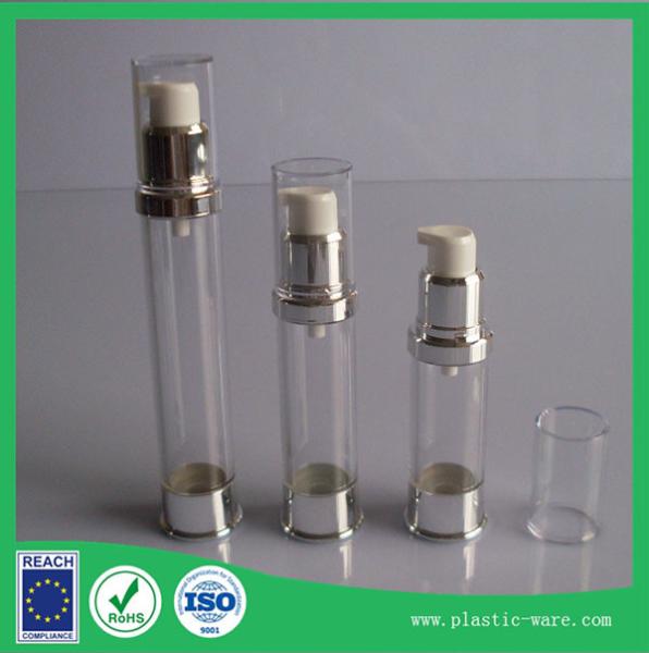 5ml 10ml 15ml 20ml 30ml silver golden Airless pump bottle Lotion vacuum bottle