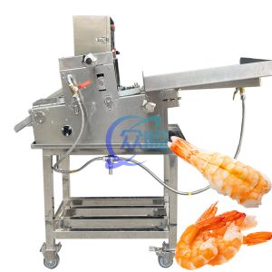 Stable Industrial Prawn Cut Machine , Multipurpose Shrimp Processing Line