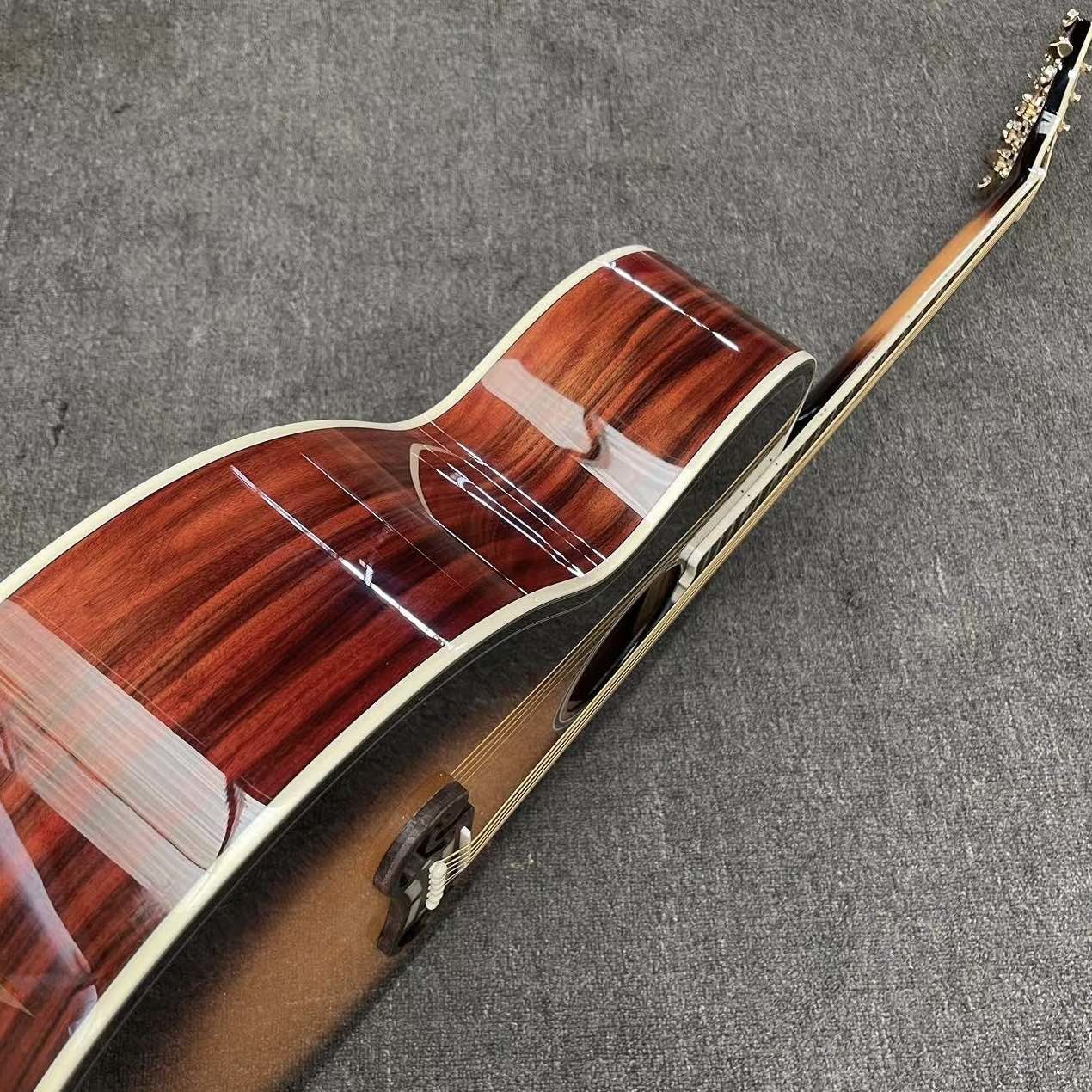 Custom Acoustic Guitar 43 inches Gibson SJ200 Cocobolo Back side folk classic guitar