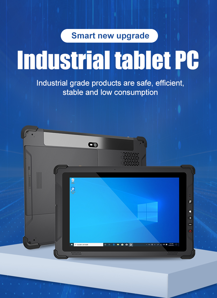 I5 I7 10 Inch Win 10 Rugged Tablet PC with 7.4V/5000mAh Capacity and Rear 8.0MP Camera